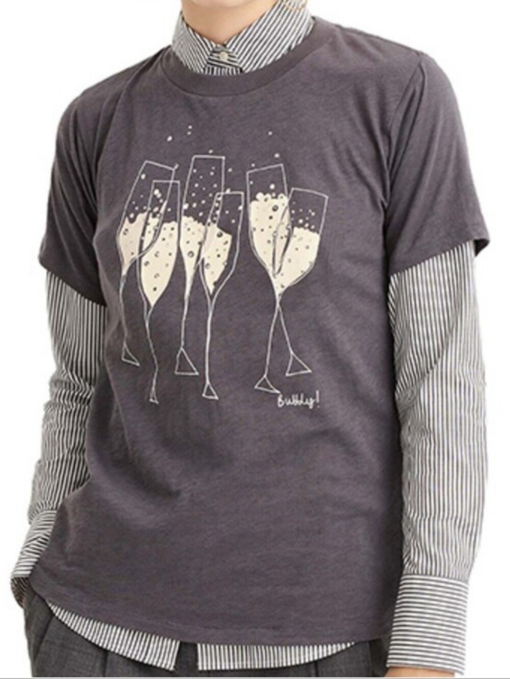 NWT J. Crew " Bubbly" Graphic Tee Size Small